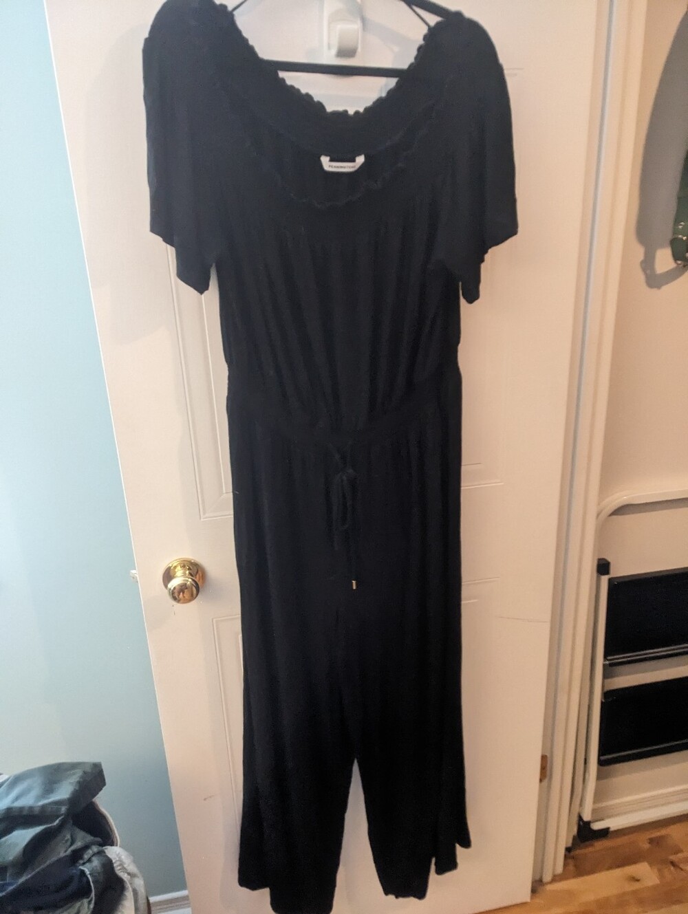 Penningtons Women's Short-Sleeve Jumpsuit with Drawstring Waist